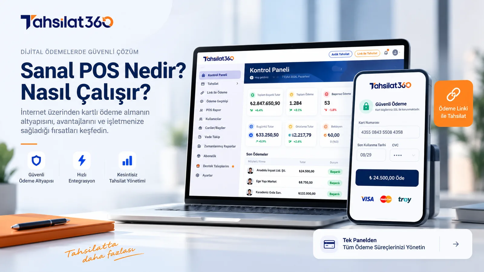 Bir işletmenin birden fazla sanal POS kullanması ve merkezi POS yönetimi