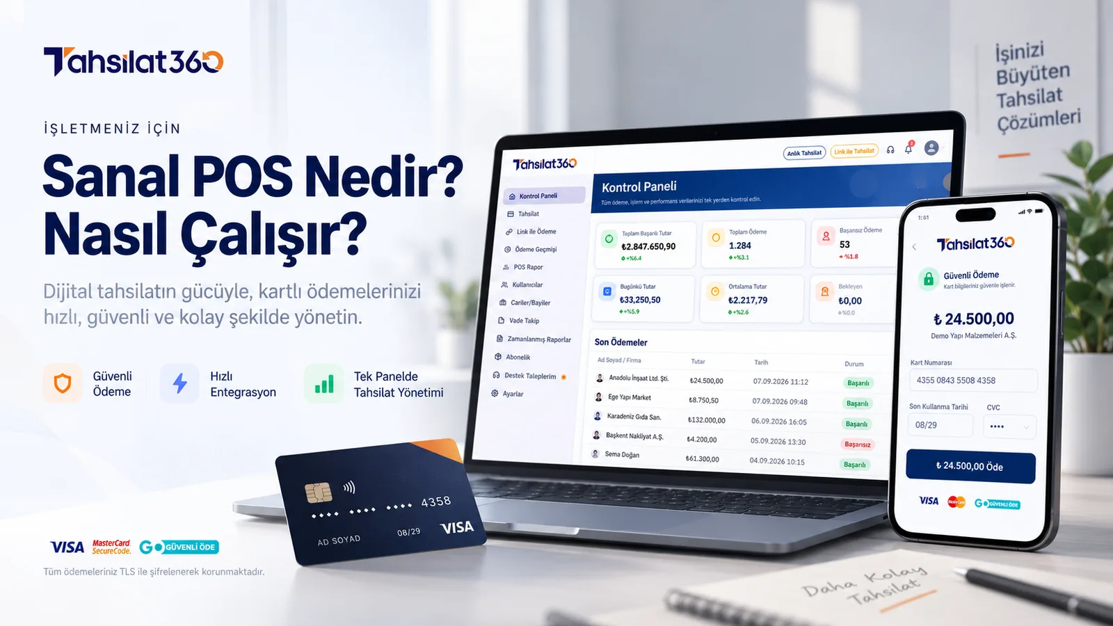 Sanal POS ile online tahsilat sistemi arasındaki fark